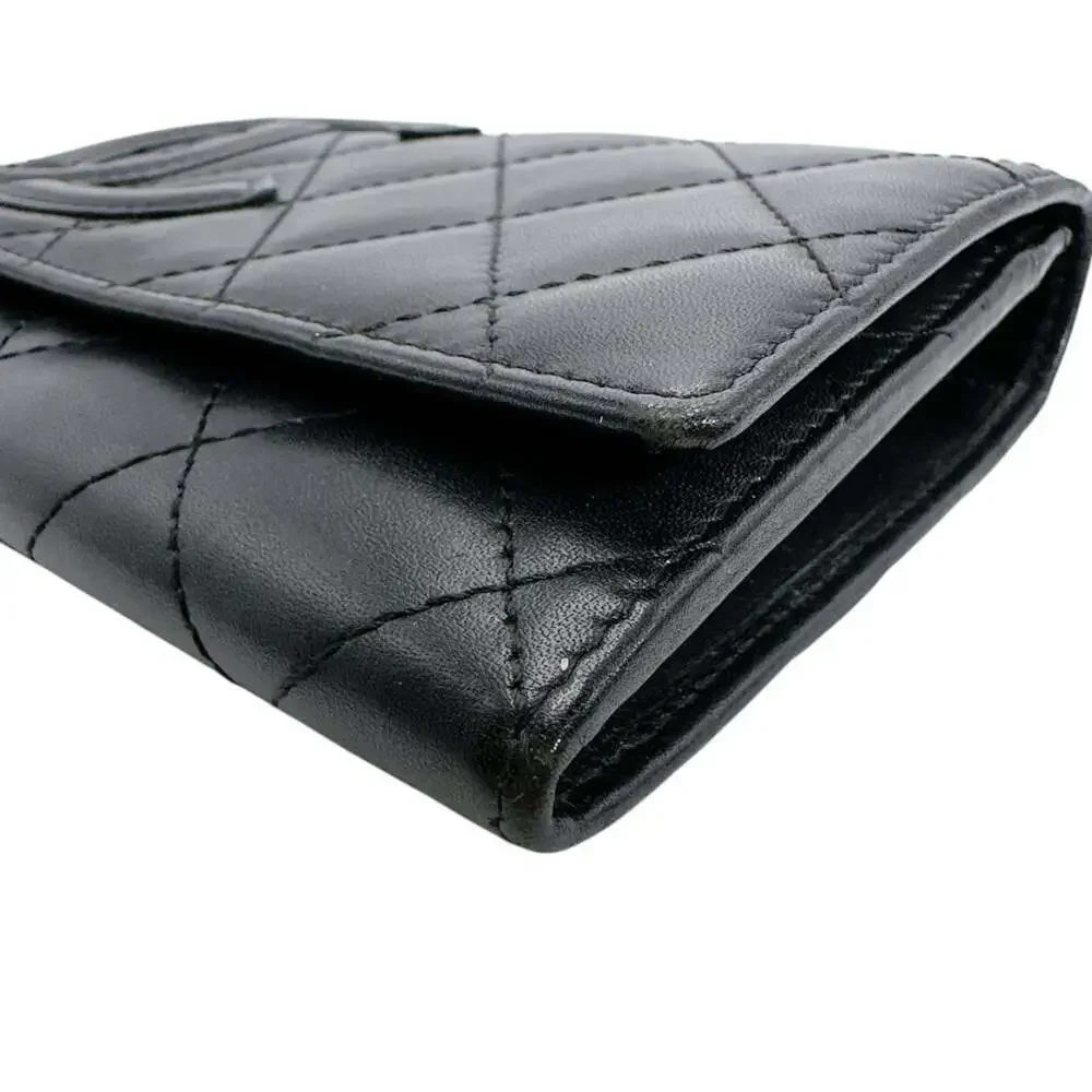 CHANEL Black Leather Wallet
